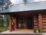 Front Entrance to log cabin